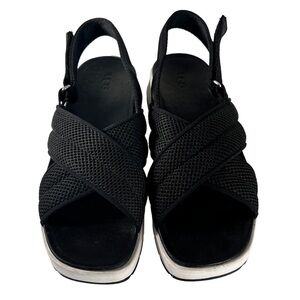 UGG Womens 10 Black Nella Slingback Comfort Sandals Shoes 1117277